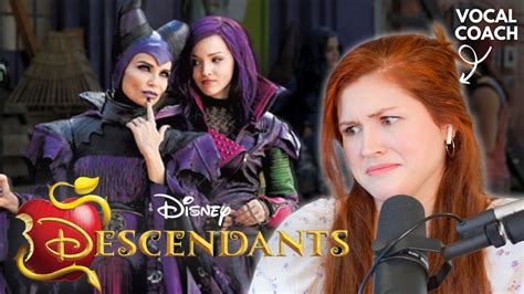 vocal coach reacts to descendants.